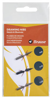 Brause Sketch & Illustrate Kaligrafi Ucu 3'lü Set 66B - 511B - 513B