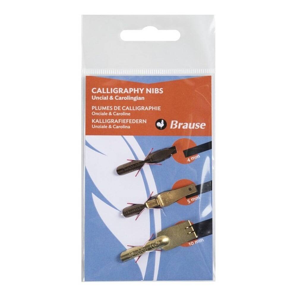 Brause Uncial & Carolingian Kaligrafi Ucu 3'lü Set 4 mm - 5 mm - 10 mm