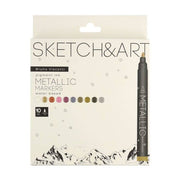 Bruno Visconti Metalik Marker Sketch Art 10 Renk