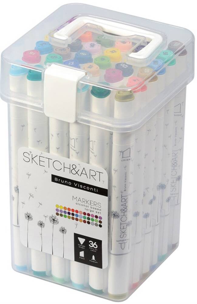 Bruno Visconti Twin Marker Sketch Art 36 Renk