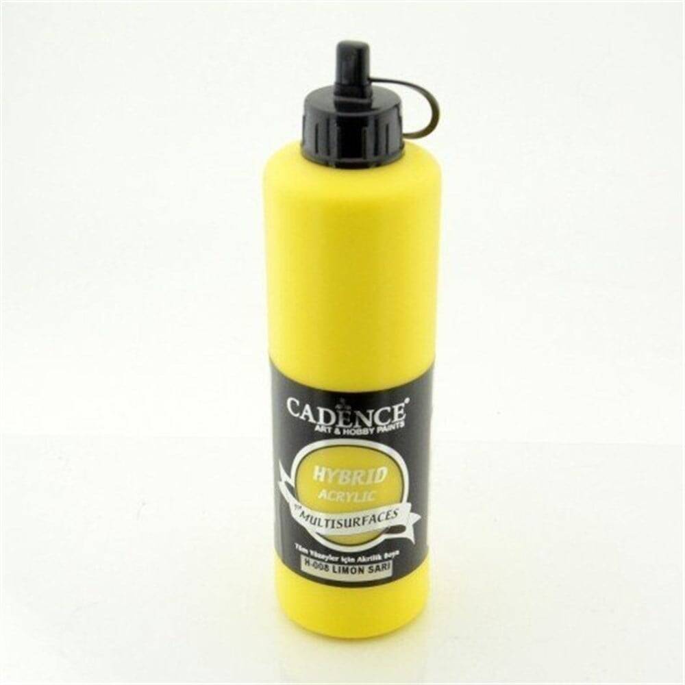 Cadence Akrilik Boya 500ml H-008 Limon Sarı
