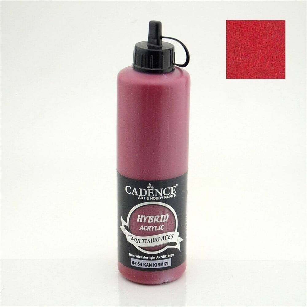 Cadence Akrilik Boya 500ml H-054 Kan Kırmızı