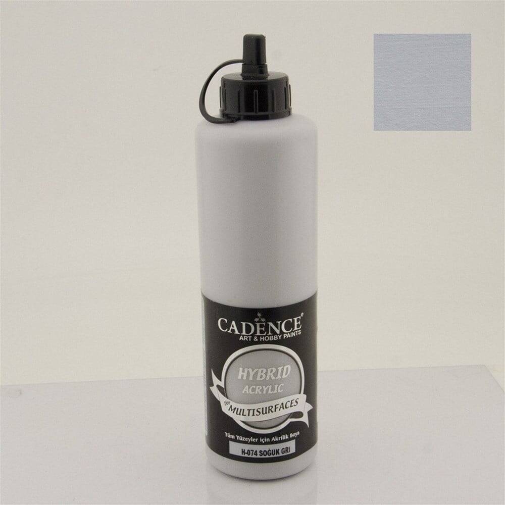 Cadence Akrilik Boya 500ml H-074 Soğuk Gri