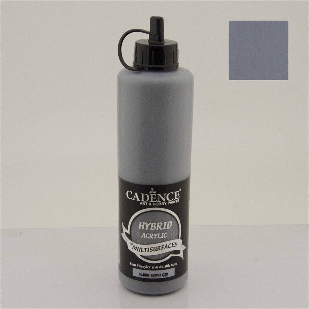 Cadence Akrilik Boya 500ml H-090 Koyu Gri