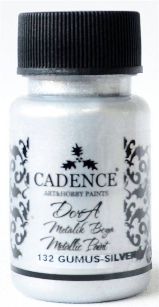 Cadence Dora Metalik Boya 50ml 132 Gümüş