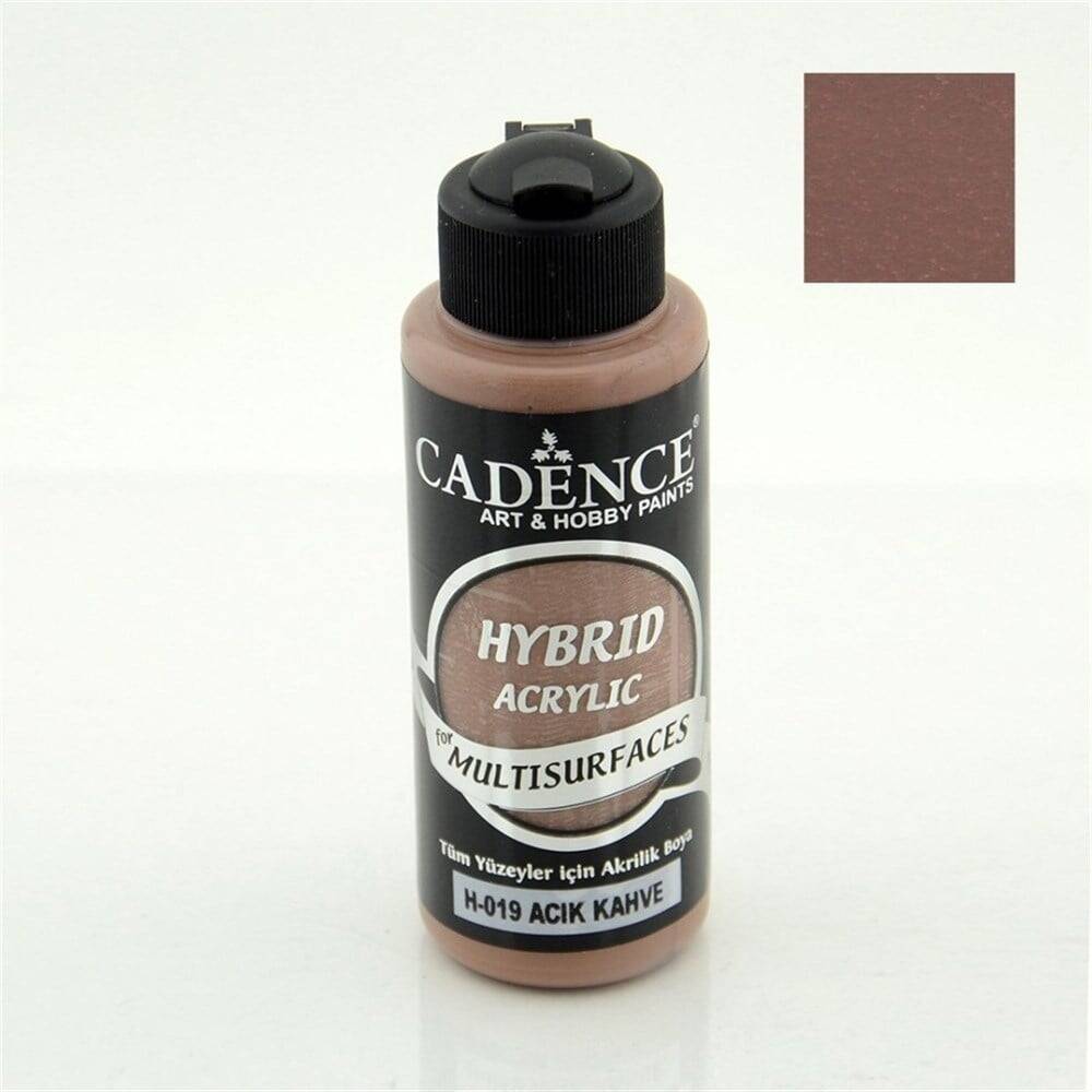 Cadence Hybrid Multisurface Akrilik Boya 120 ml H019 Açık Kahve