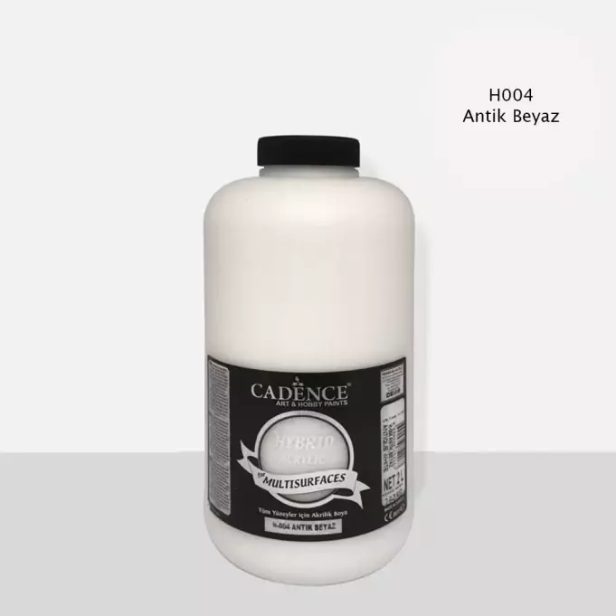 Cadence Hybrid Multisurface Akrilik Boya 2000 ml H004 Antik Beyaz