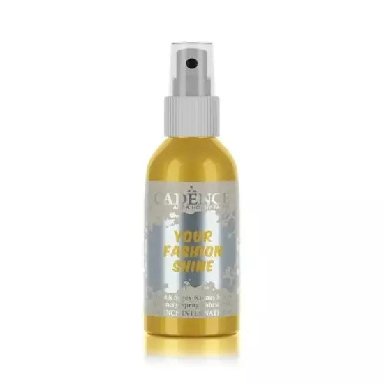 Cadence Metalik Sprey Kumaş Boyası 100 ml Gold 1101