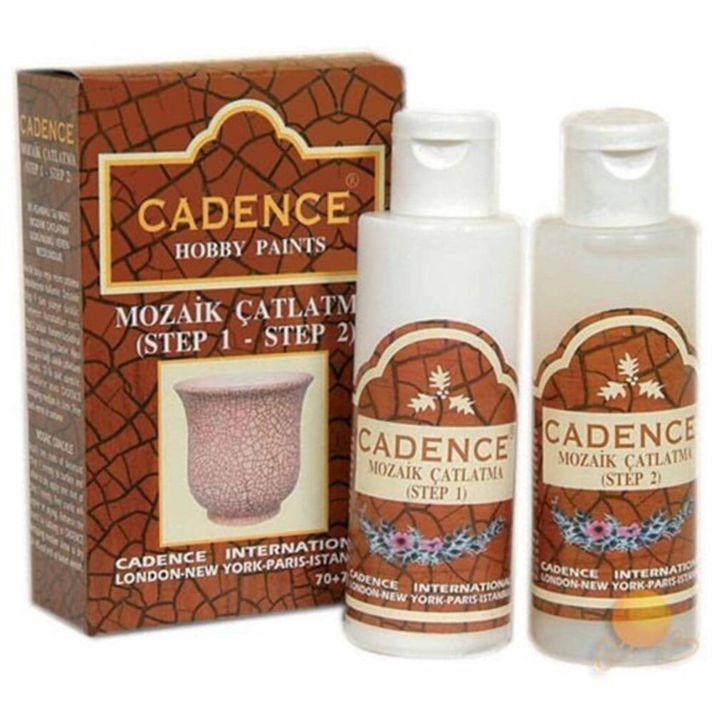 Cadence Mozaik Çatlatma Vernik 70+70ml