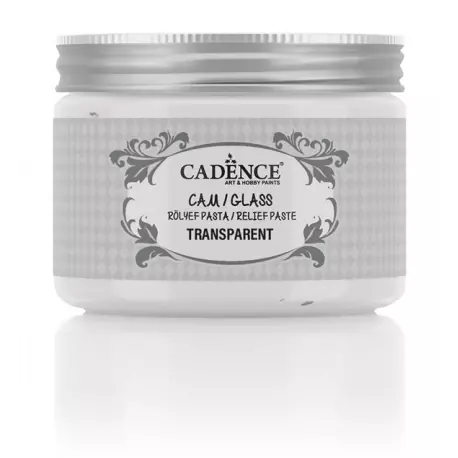 Cadence Şeffaf Rölyef Pasta Cam Transparent 150 ml