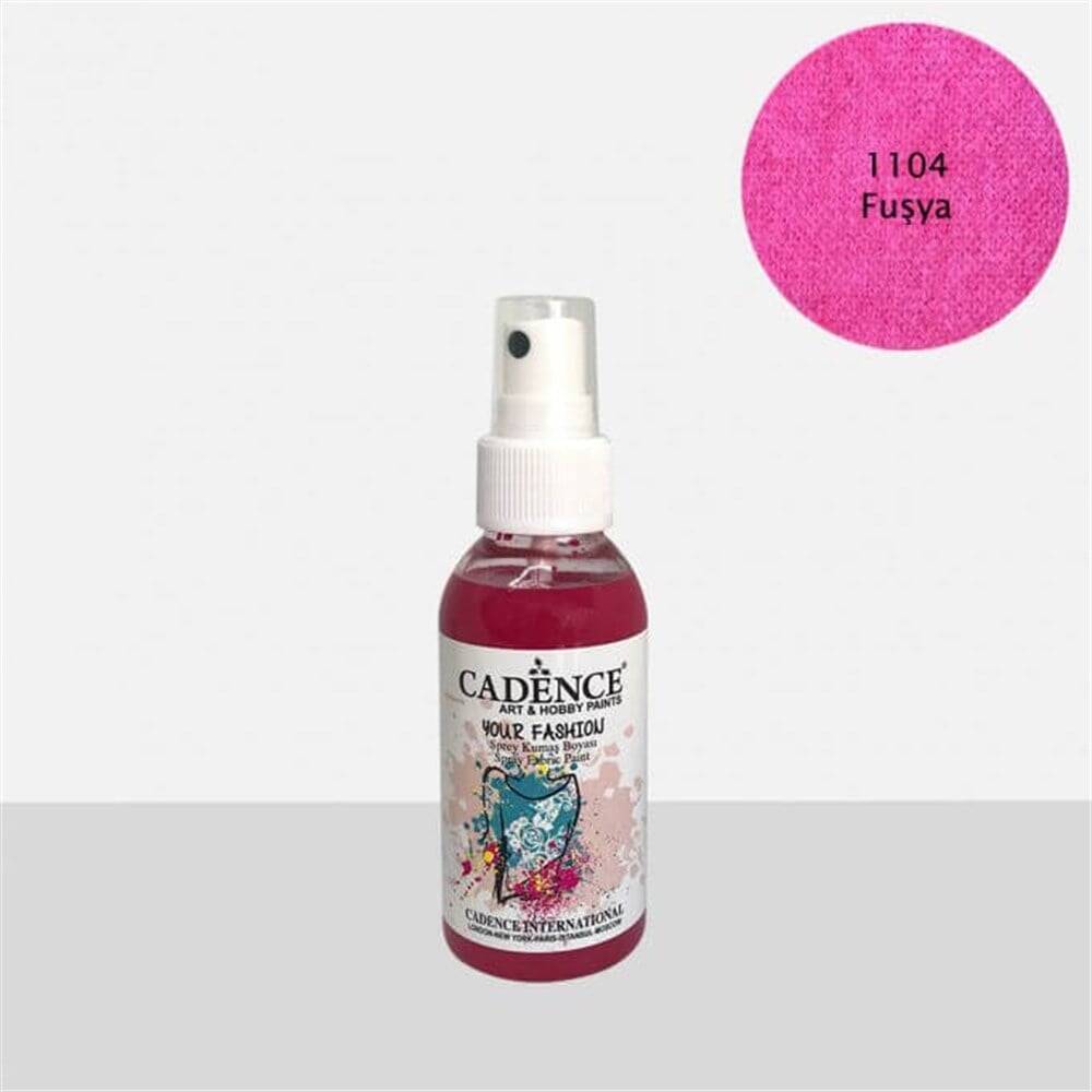 Cadence Sprey Kumaş Boyası 100 ml Fuşya 1104
