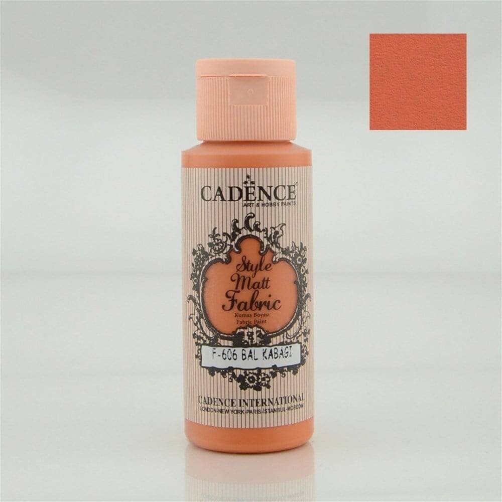 Cadence Style Matt Kumaş Boyası 59 ml 606 Bal Kabağı