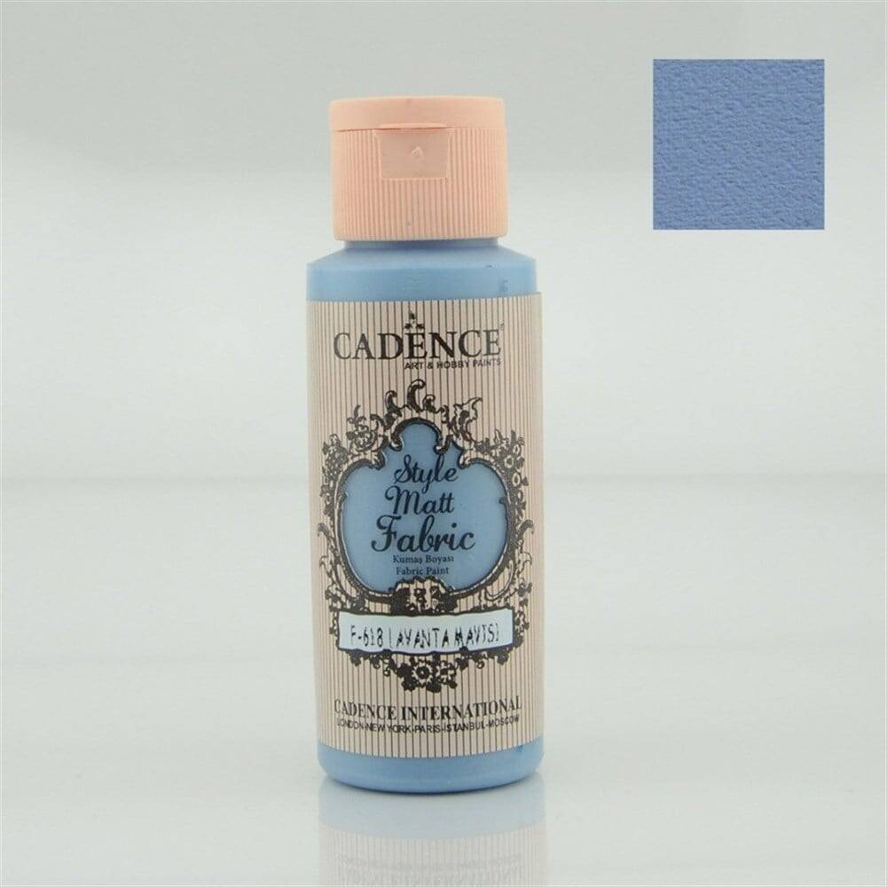 Cadence Style Matt Kumaş Boyası 59 ml 618 Lavanta Mavisi