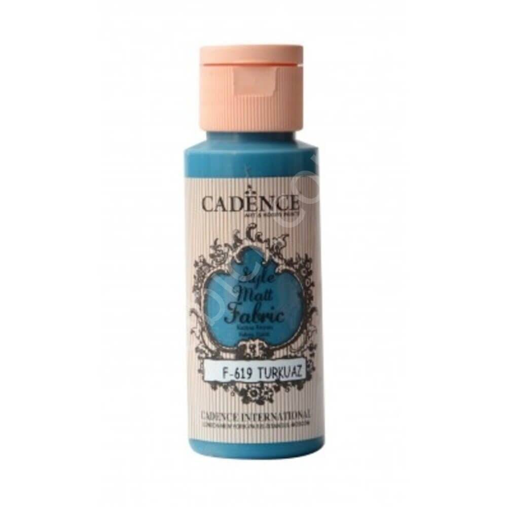 Cadence Style Matt Kumaş Boyası 59 Ml 619 Turkuaz