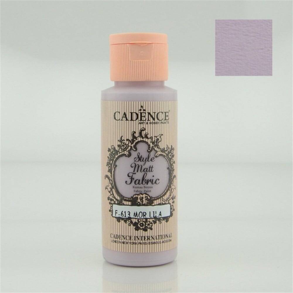 Cadence Style Matt Kumaş Boyası 59ml 613 Mor Lila