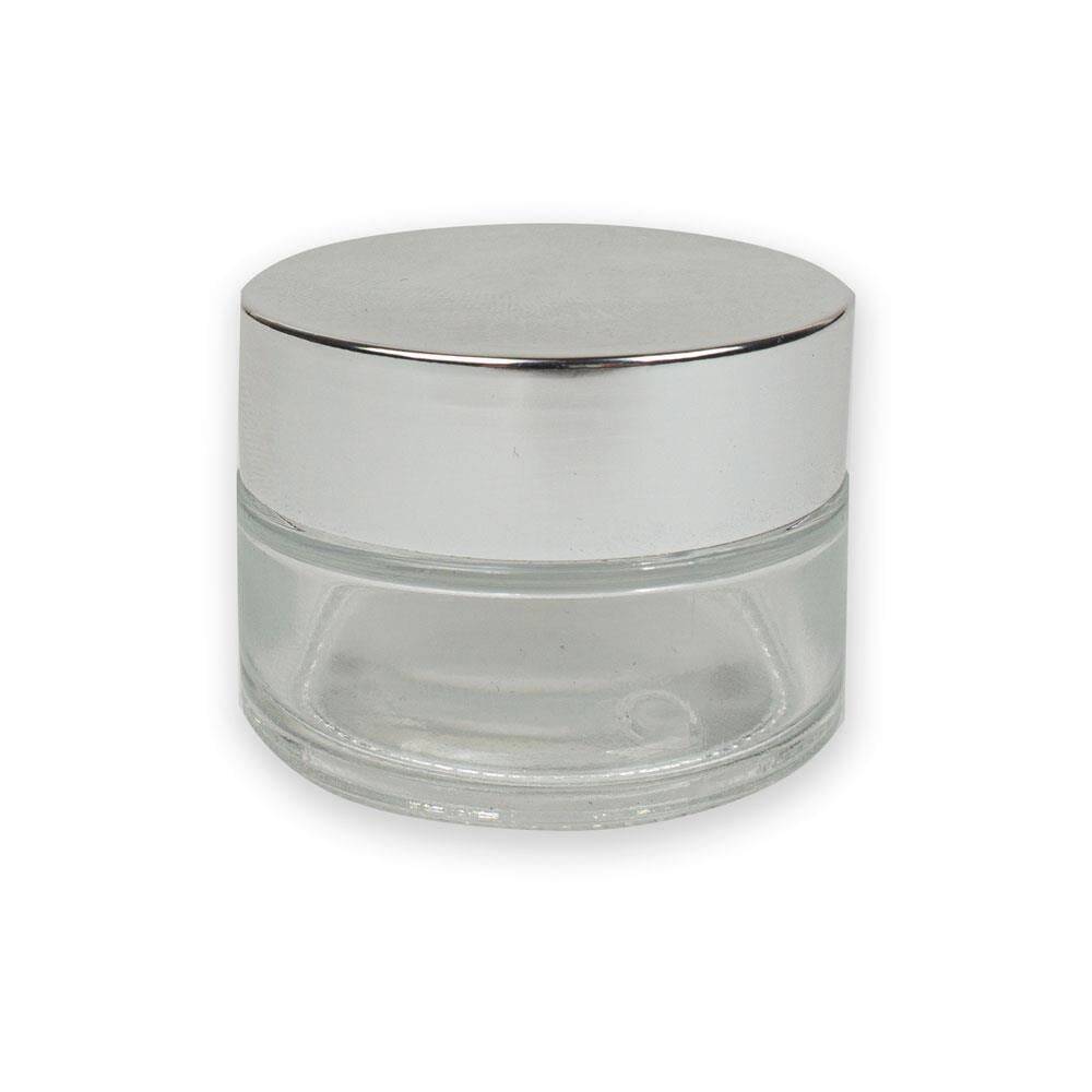 Cam Hokka Şeffaf Gümüş Kapak 20 ml