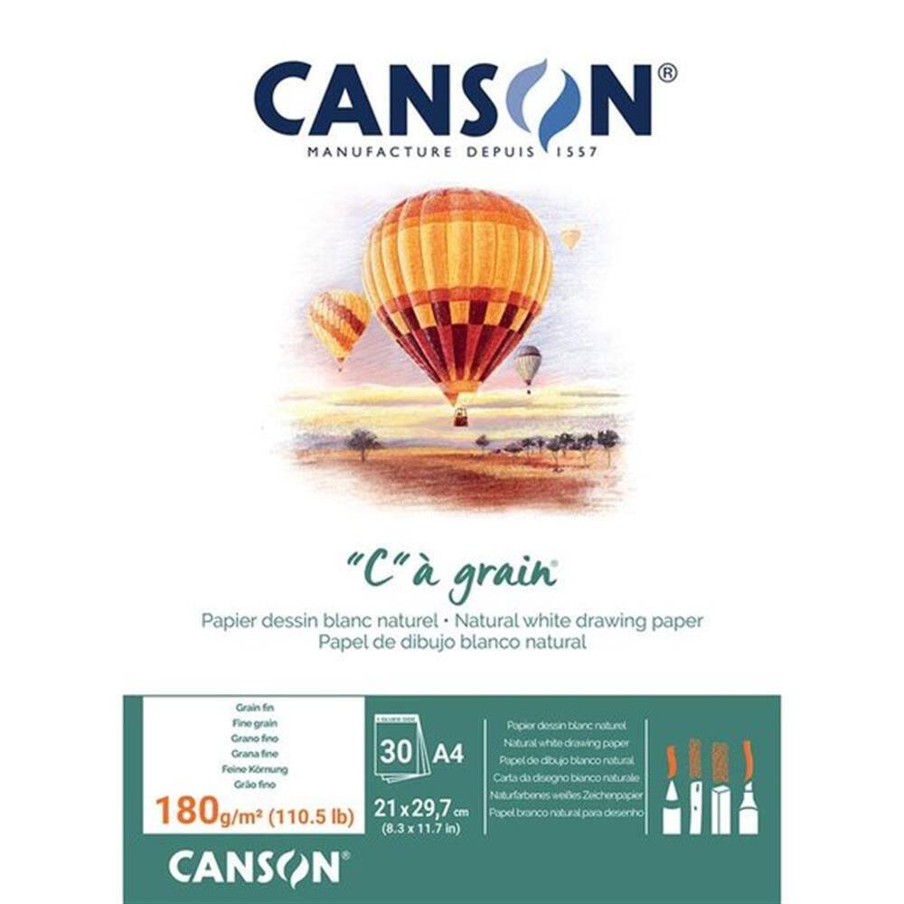 Canson C à grain Eskiz Çizim Defteri A4 180gr 30 Yaprak
