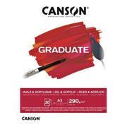 Canson Graduate Akrilik ve Yağlı Boya Defteri A3 290 gr. 20 sayfa