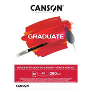Canson Graduate Akrilik ve Yağlı Boya Defteri A5 290 gr. 20 sayfa