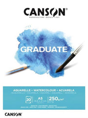 Canson Graduate Aquarelle Suluboya Bloğu A5 250G 20 Sayfa