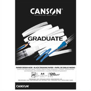 Canson Graduate Çizim Defteri Siyah A4 120gr 20 Sayfa
