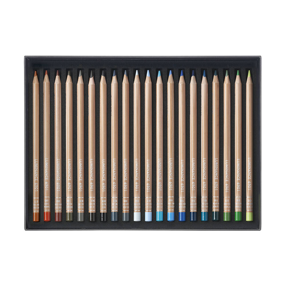Caran d'Ache Luminance 6901 Kuru Boya Kalem Seti 40 Renk