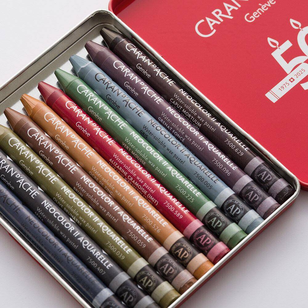 Caran d'Ache Neo Pastel Seti Dark 10 Renk