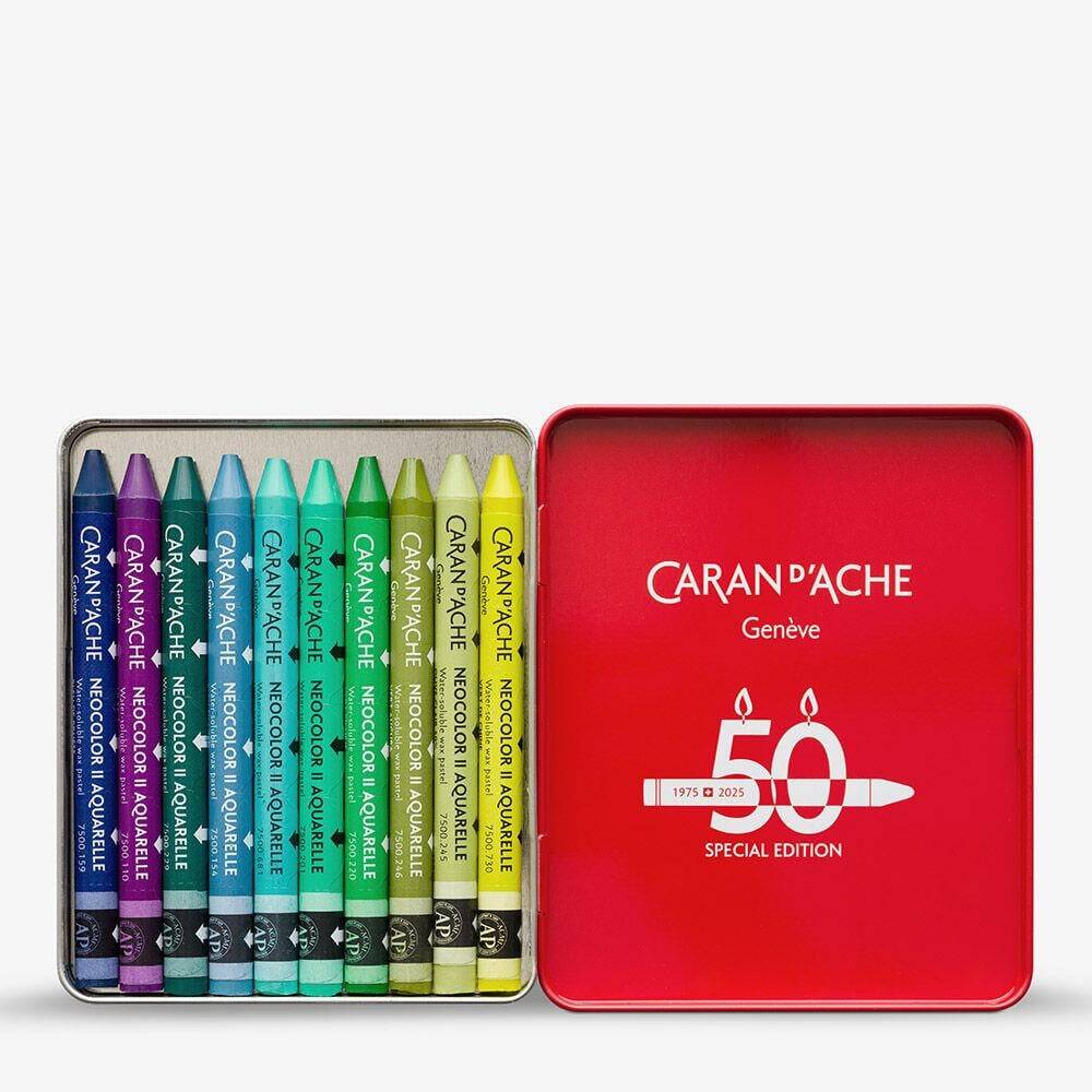 Caran d'Ache Neo Pastel Seti Lush 10 Renk