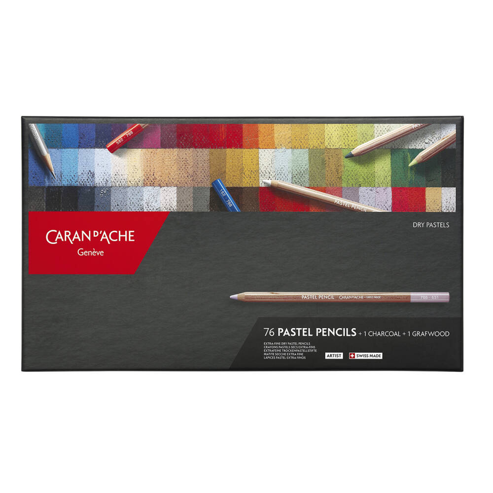 Caran d'Ache Pastel Pencils Set 76 Renk