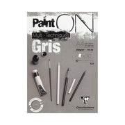 Clairefontaine Paint On Gri Teknik Blok A4 250g 30 Yaprak