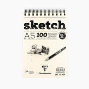 Clairefontaine Resim Defteri Sketch A5 90gr 100 Yp Üst Spiral
