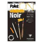 Clairefontane Paint-On Karışık Teknik Siyah Blok A4 250gr 20 Yaprak