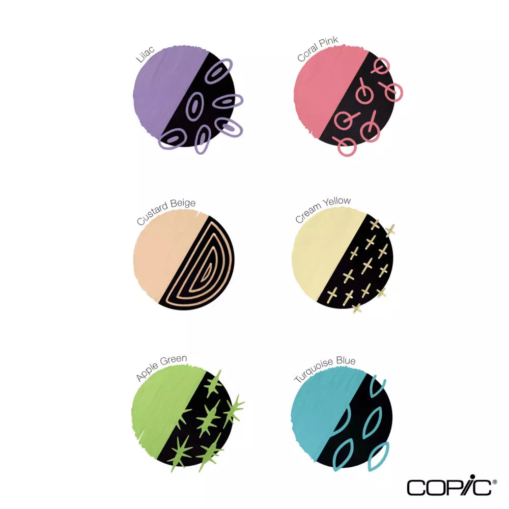 Copic Acrea Marker 6'lı Set Light