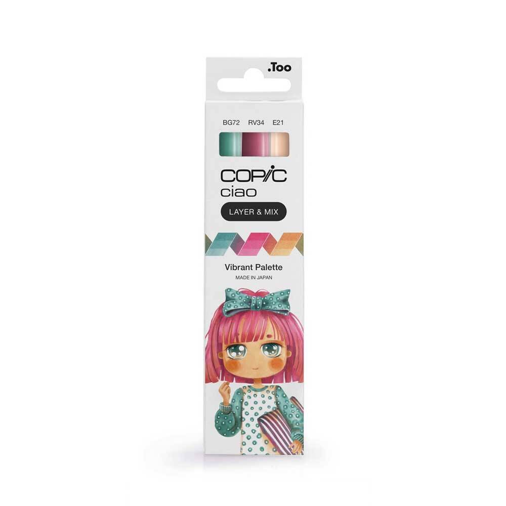 Copic Ciao 3'lü Layer Mix Set Brillant Palette