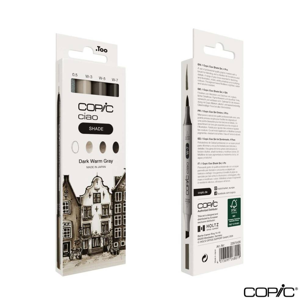 Copic Ciao Shade Set 4'lü Dark Warm Gray