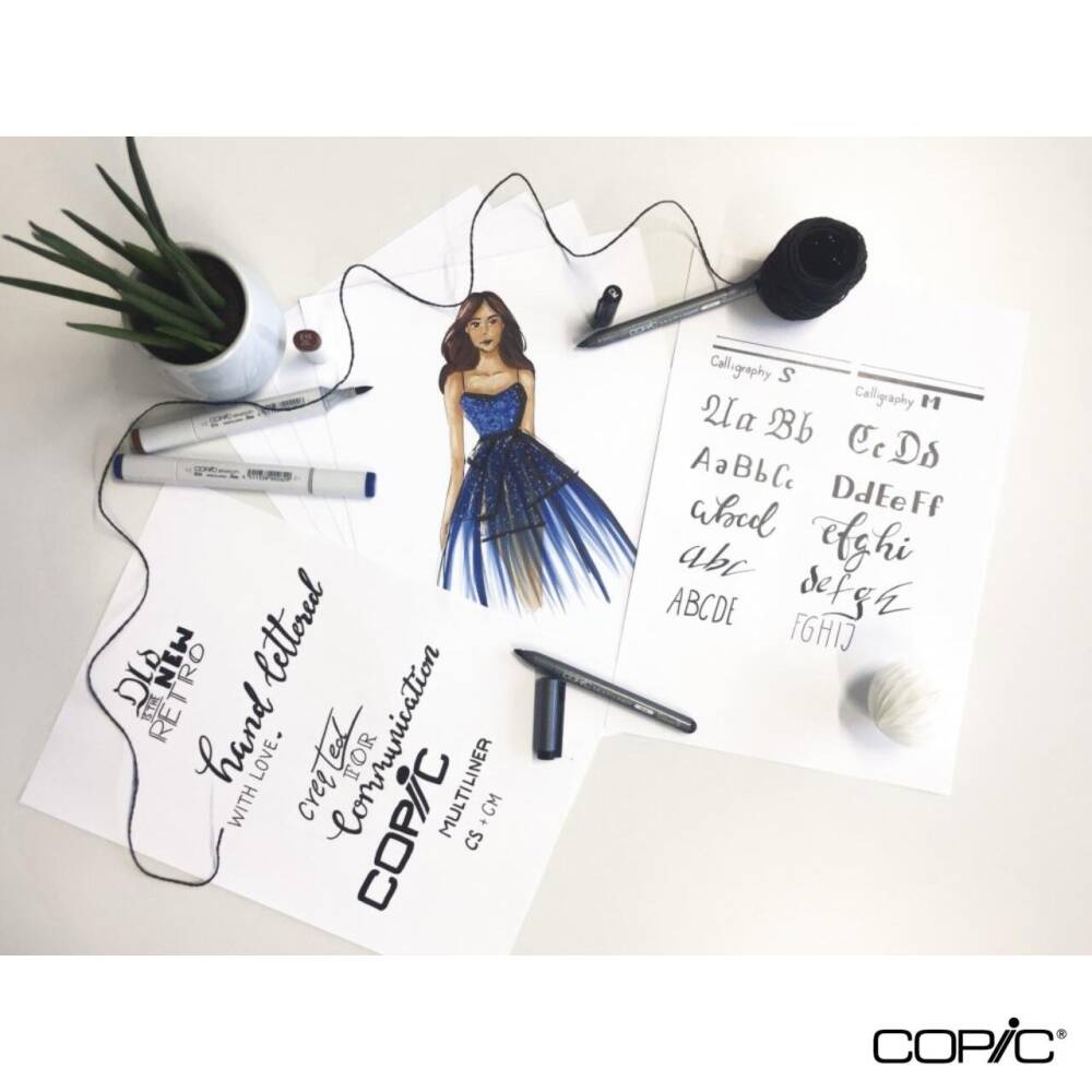 Copic Multiliner Classic Kaligrafi Kalemi S