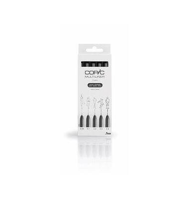 Copic Multıliner Siyah 5'li Set