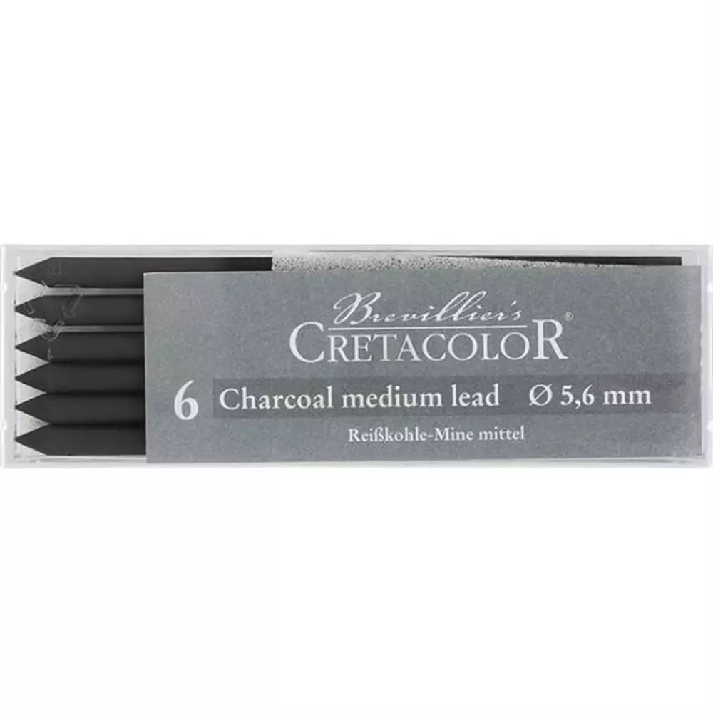Cretacolor Portmin Yedek Kömür Uç 5,6 mm Medium 6 lı 26002