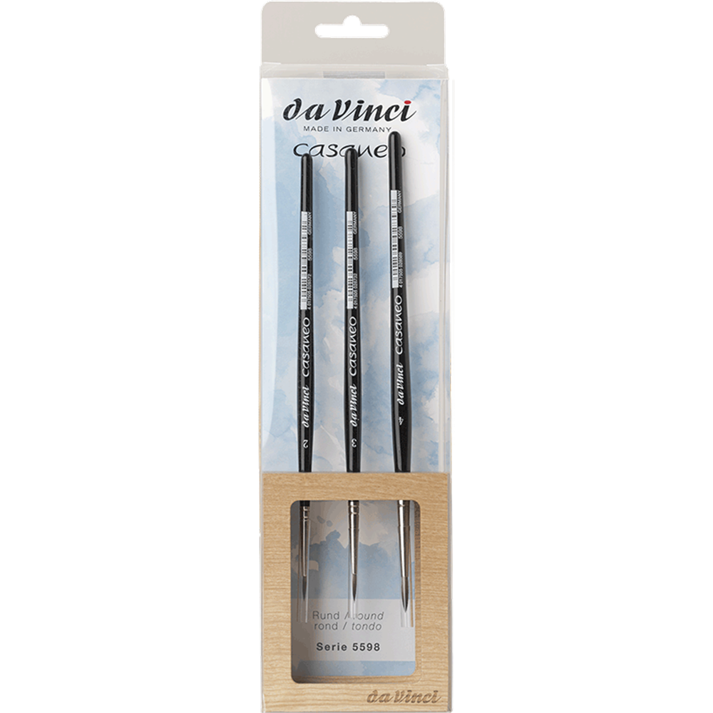 Da Vinci 5598 Seri Casaneo Water Colour Brush Set Round No: 2-3-4