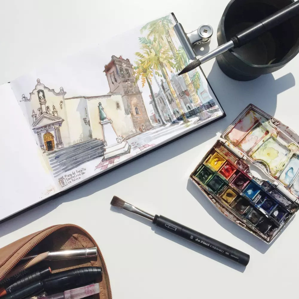 Da Vinci 1593Tp Seri Casaneo Water Colour Brush, Round, Extra Soft Synthetic Fibre No:10
