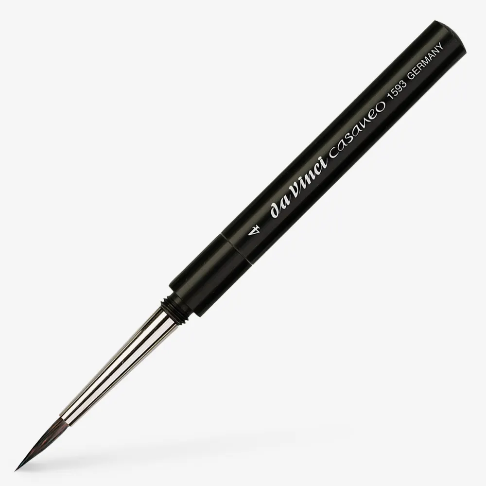 Da Vinci 1593Tp Seri Casaneo Water Colour Brush, Round, Extra Soft Synthetic Fibre No:4