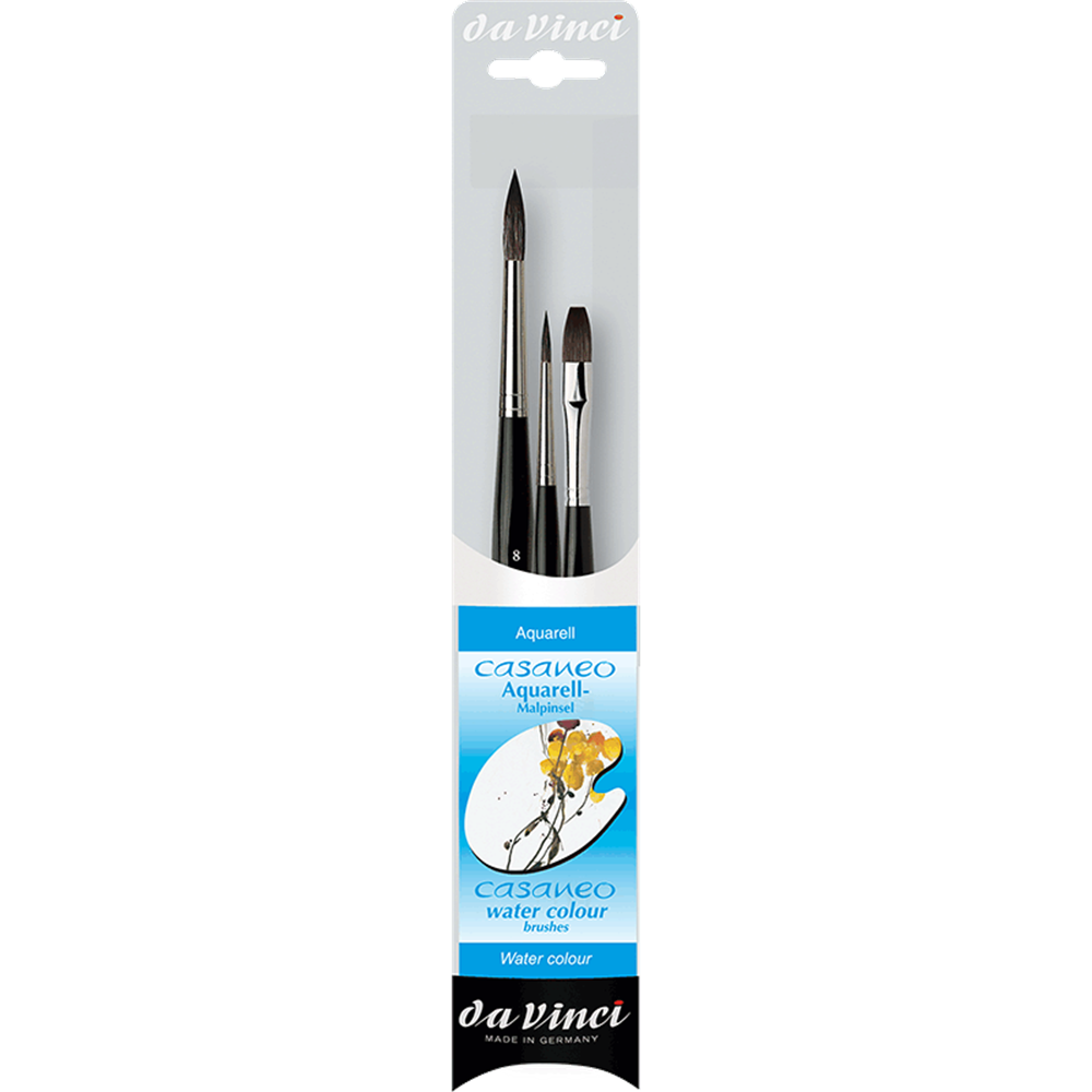 Da Vinci CASANEO Water Colour Brush 3'lü Set
