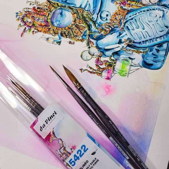 Da Vinci Colineo 2'li Suluboya Fırça Seti Seri 5422