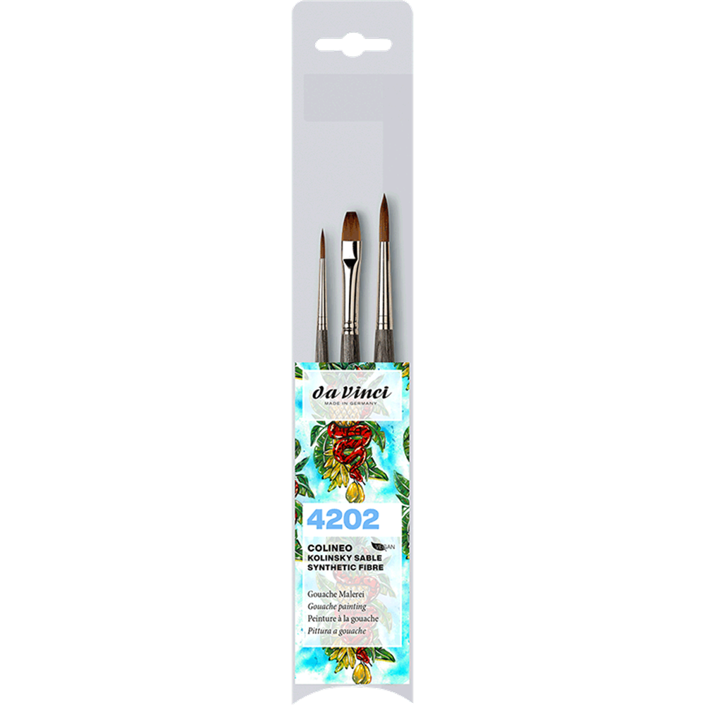 Da Vinci Colineo Kolinsky Sable Synthetic Fibre Gouache Painting Set 4202
