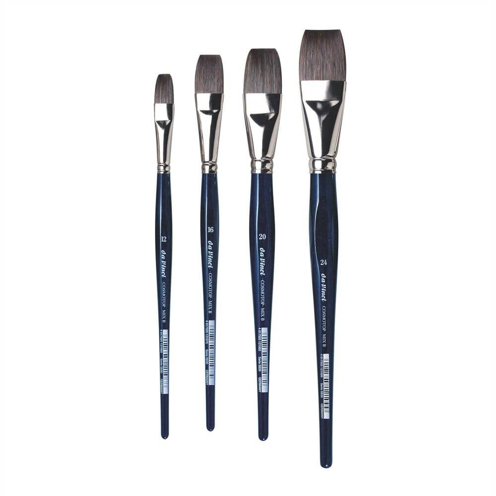 Da Vinci Cosmotop Mix B Düz Sulu Boya Fırçası Seri 5830 No:12