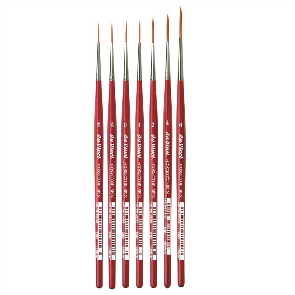 Da Vinci Cosmotop Spin Kahverengi Sentetik Uzun Çizgi Fırçası Seri 1280 No:0