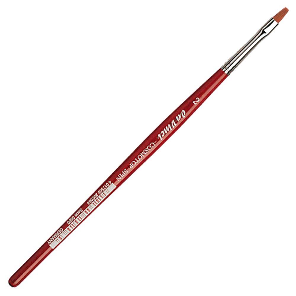Da Vinci Cosmotop Spin Sentetik Düz Sulu Boya Fırçası Seri 5880 No:2