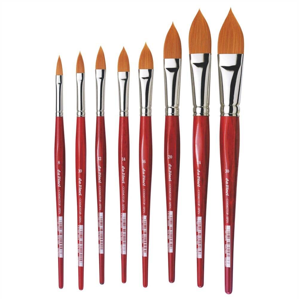 Da Vinci Cosmotop Spin Sentetik Oval Sulu Boya Fırçası Seri 5584 No:8