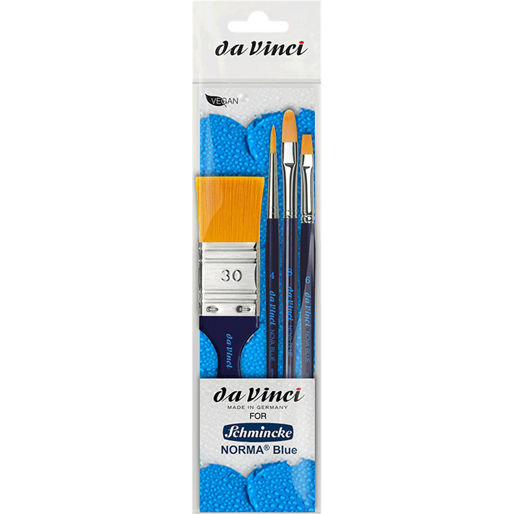 Da Vinci For Norma Blue Synthetic Oil Paint Brush Set 11660