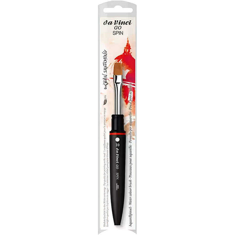 Da Vinci GO Cosmotop Spin Düz Uçlu Suluboya Fırçası Seri 8880 No:10